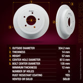 ORIGINAL EQUIPMENT PRECISION: All brake rotors meet or exceed the manufacturing and quality standards of original equipment manufacturers (OEM)